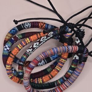 Handwoven Multicolor Boho Friendship Bracelet - Adjustable